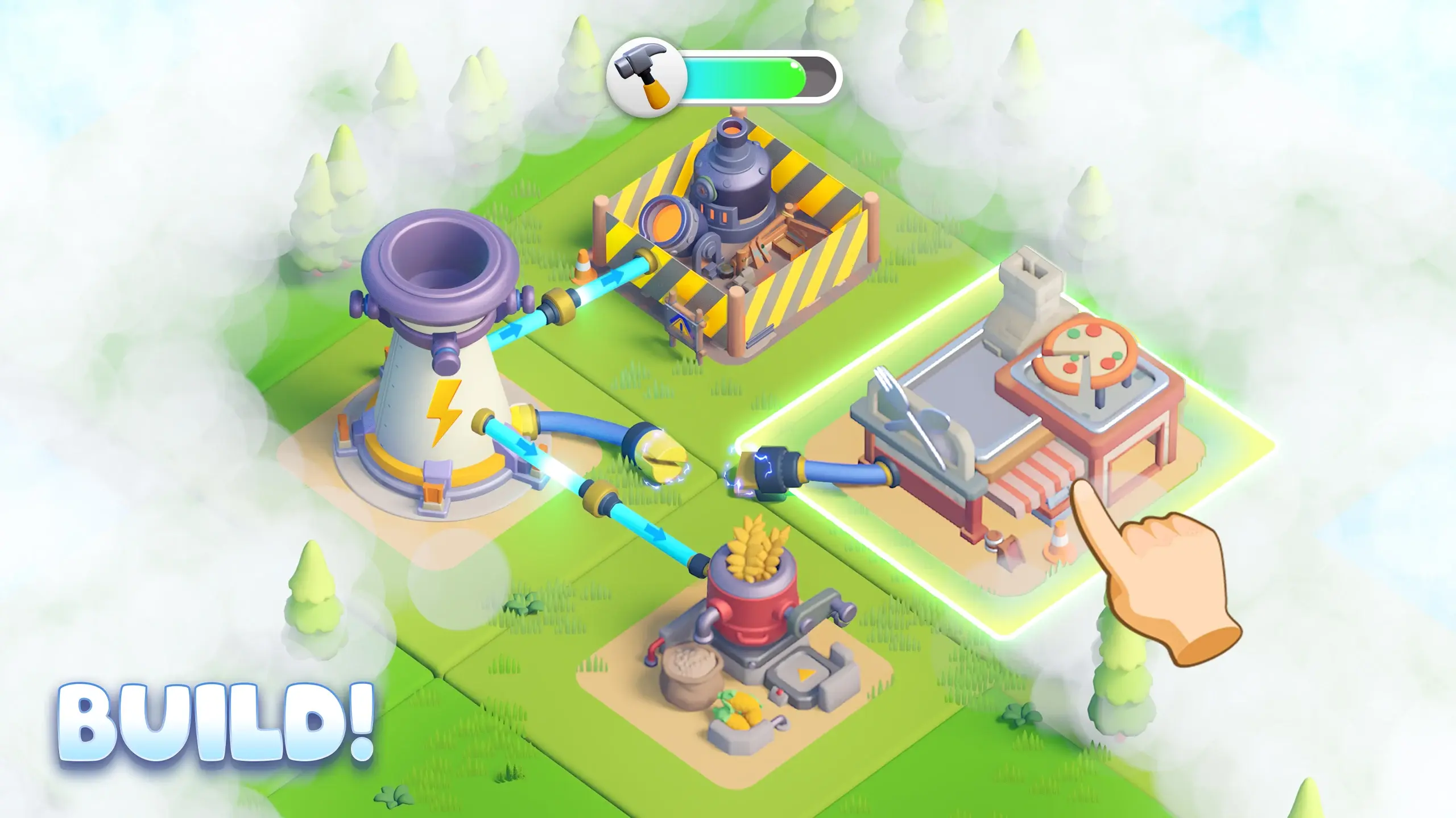 Tiles Survive! Screenshot 1 - Shelter Building